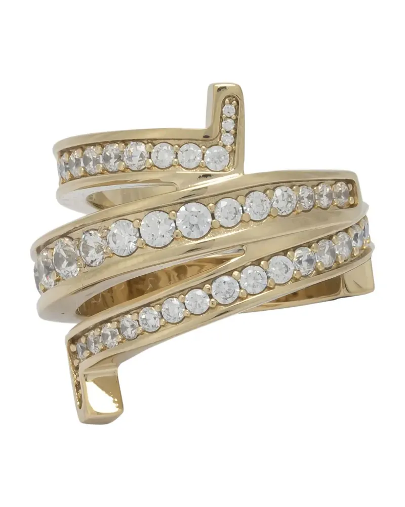 Ferragamo Gancini embellished ring - Gold Gold
