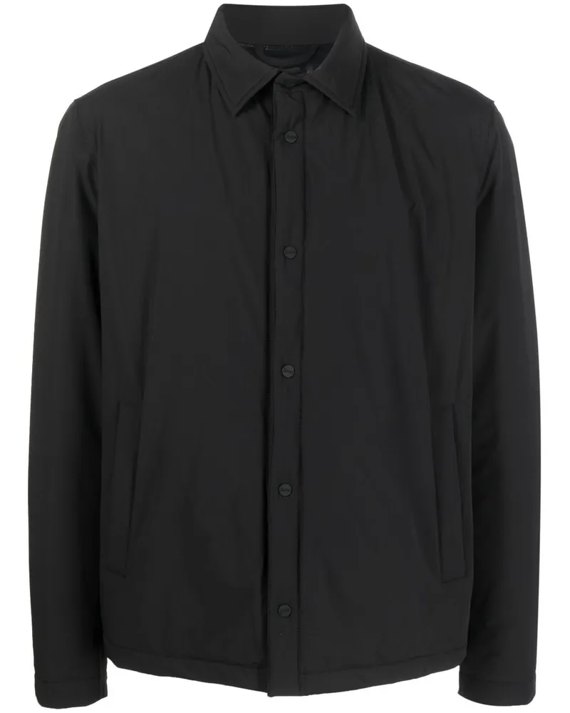 Herno Gefütterte Hemdjacke - Schwarz Schwarz