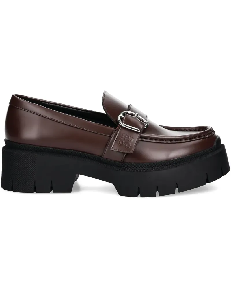HUGO BOSS Loafer mit Plateauabsatz - Braun Braun