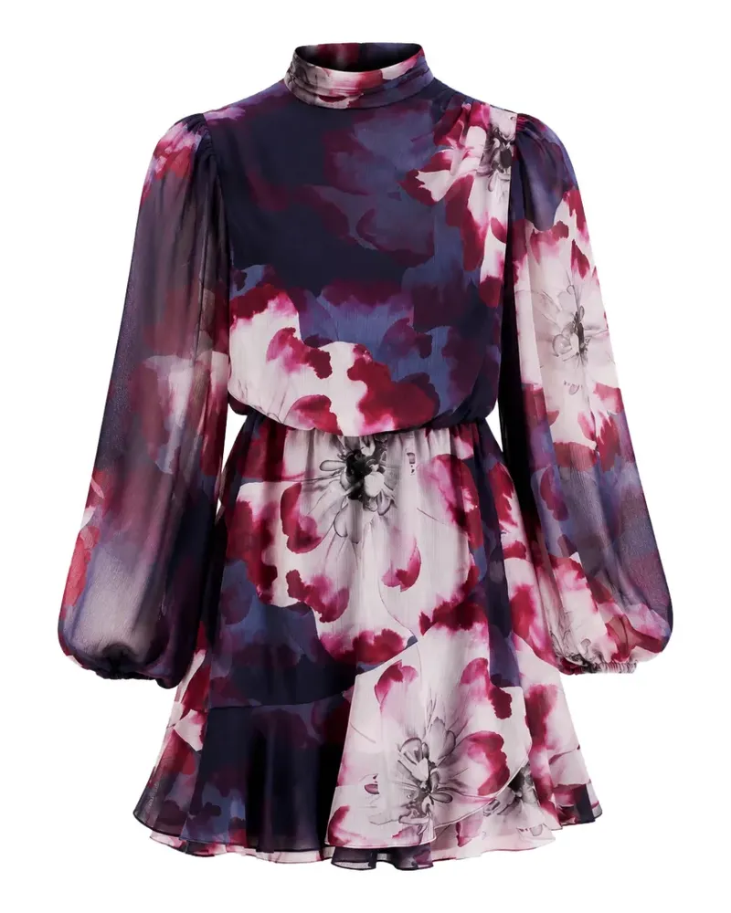 Ted Baker Aracely floral-print mini dress - Violett Violett