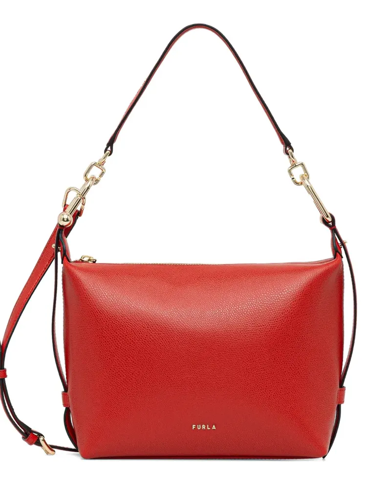 Furla mini Tonie hobo leather crossbody bag - Rot Rot