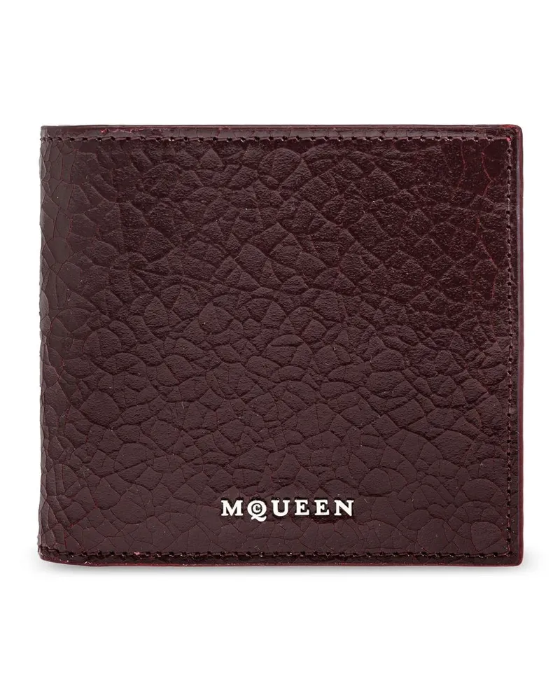 Alexander McQueen Kartenetui mit Logo - Rot Rot
