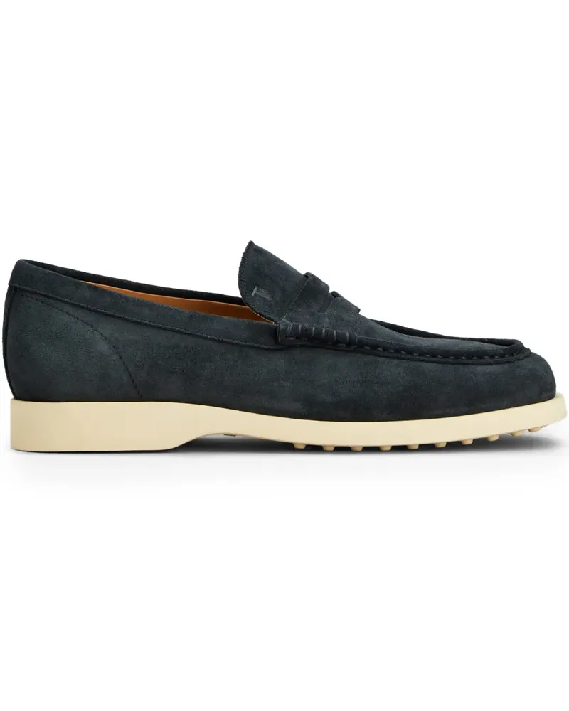 TOD'S Penny-Loafer aus Wildleder - Blau Blau