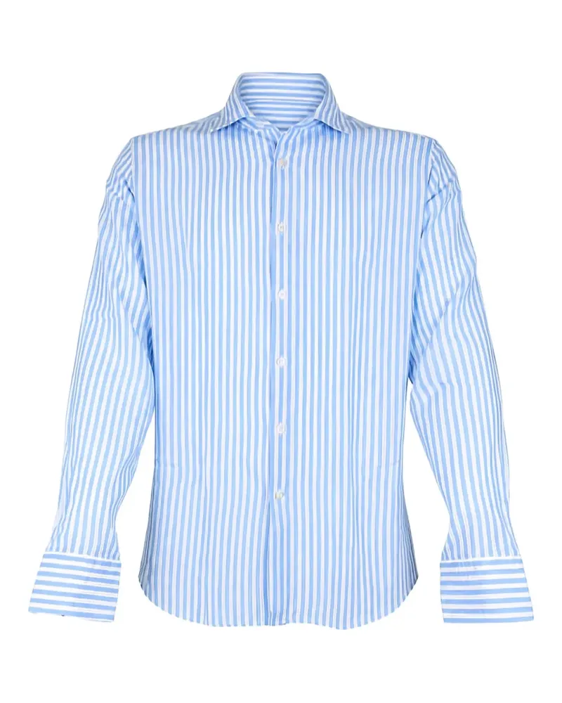 Manuel Ritz striped-print long-sleeve shirt - Blau Blau