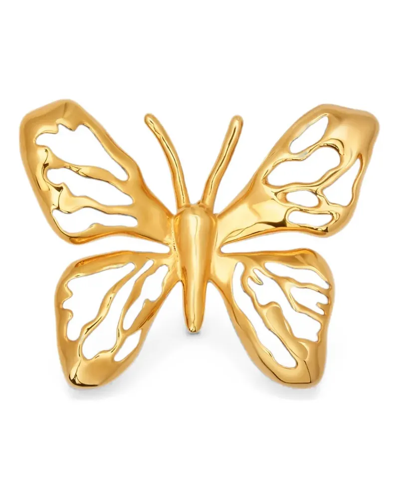 Oscar de la Renta Butterfly-Brosche - Gold Gold