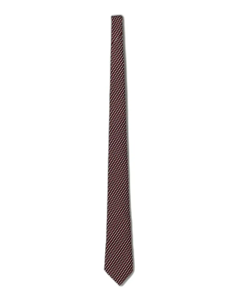 Ermenegildo Zegna sail-print silk tie - Rot Rot