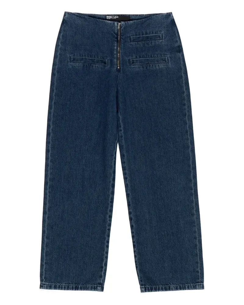 BIMBA Y LOLA Gerade Jeans mit Reißverschlusstaschen - Blau Blau