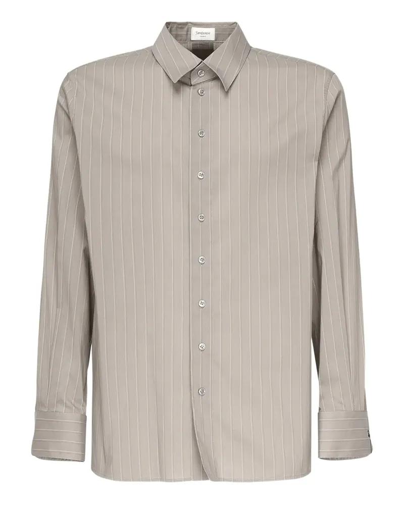 Saint Laurent Hemd mit Nadelstreifen - Grau Grau