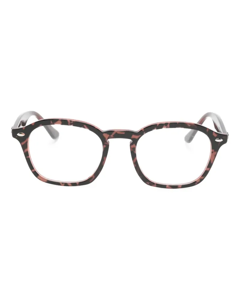 Ray Ban tortoiseshell-effect square-frame glasses - Braun Braun