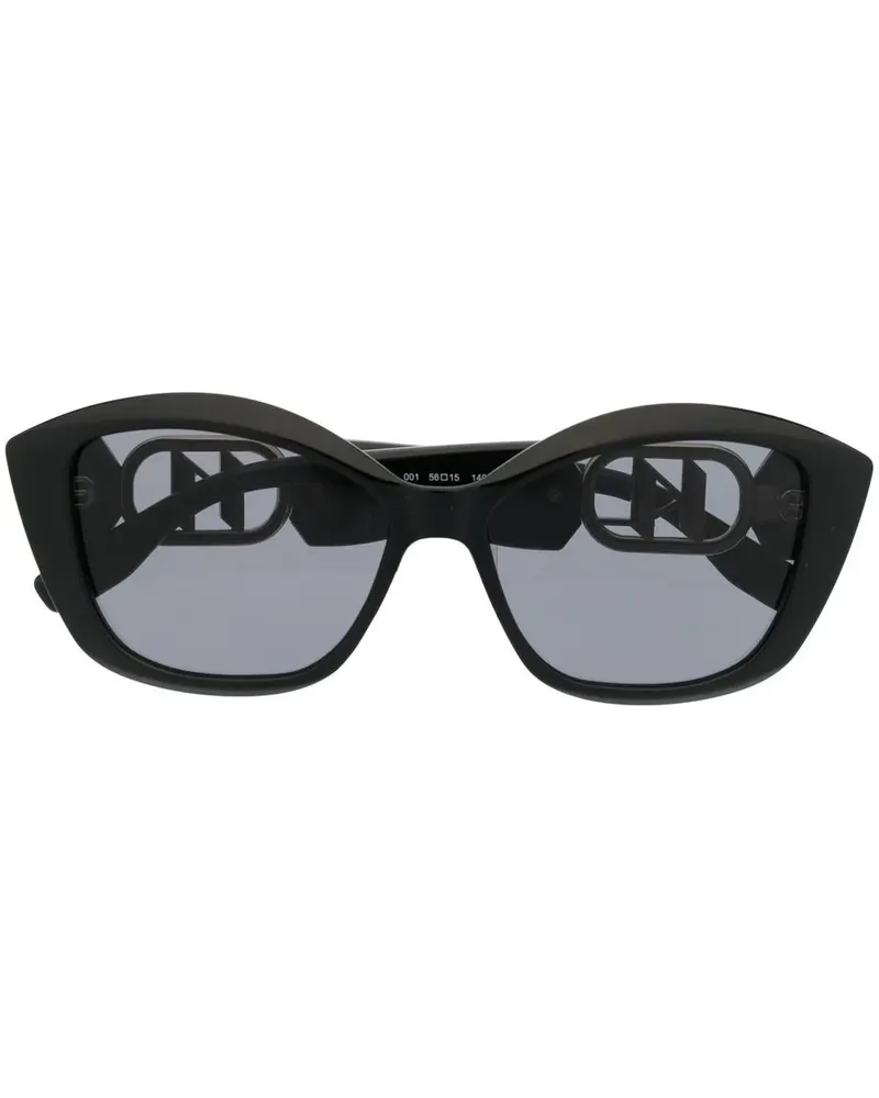 Karl Lagerfeld Sonnenbrille mit Logo - Schwarz Schwarz