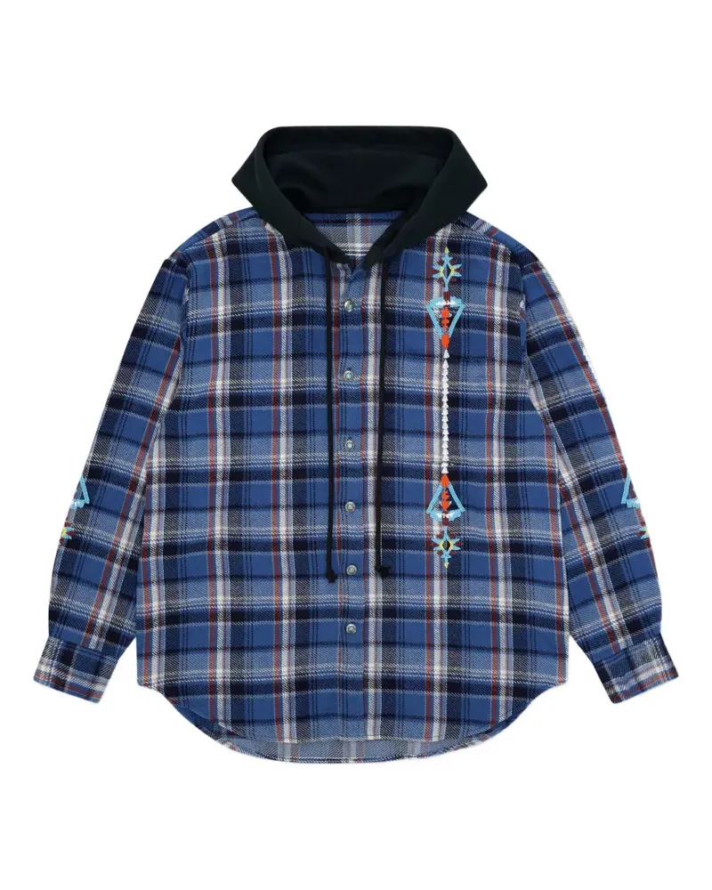 Fortela Ashley hooded shirt - Blau Blau