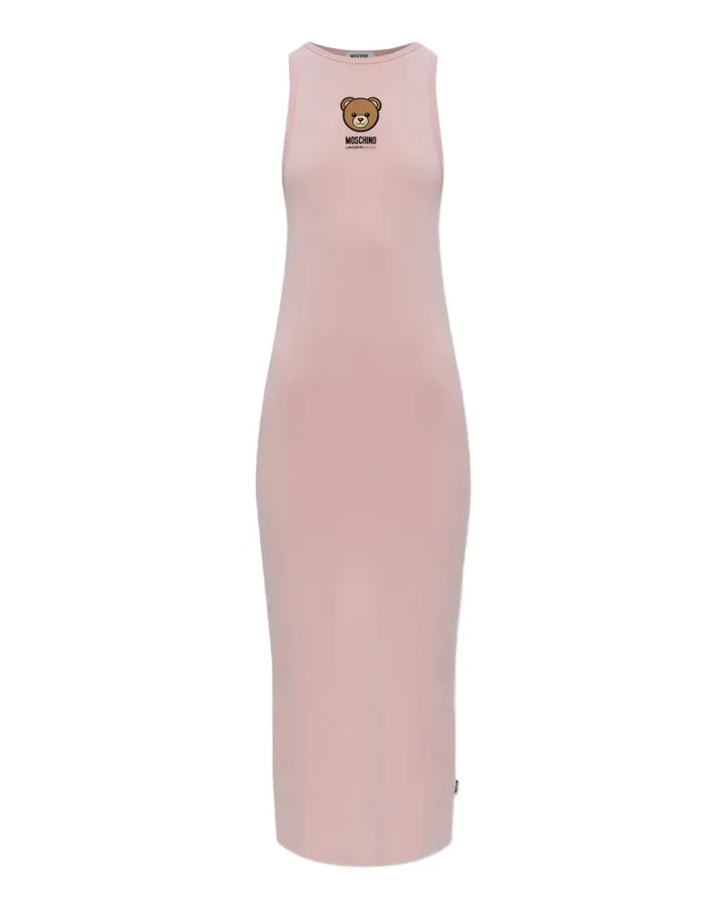 Moschino Teddy Bear sleeveless midi dress - Rosa Rosa