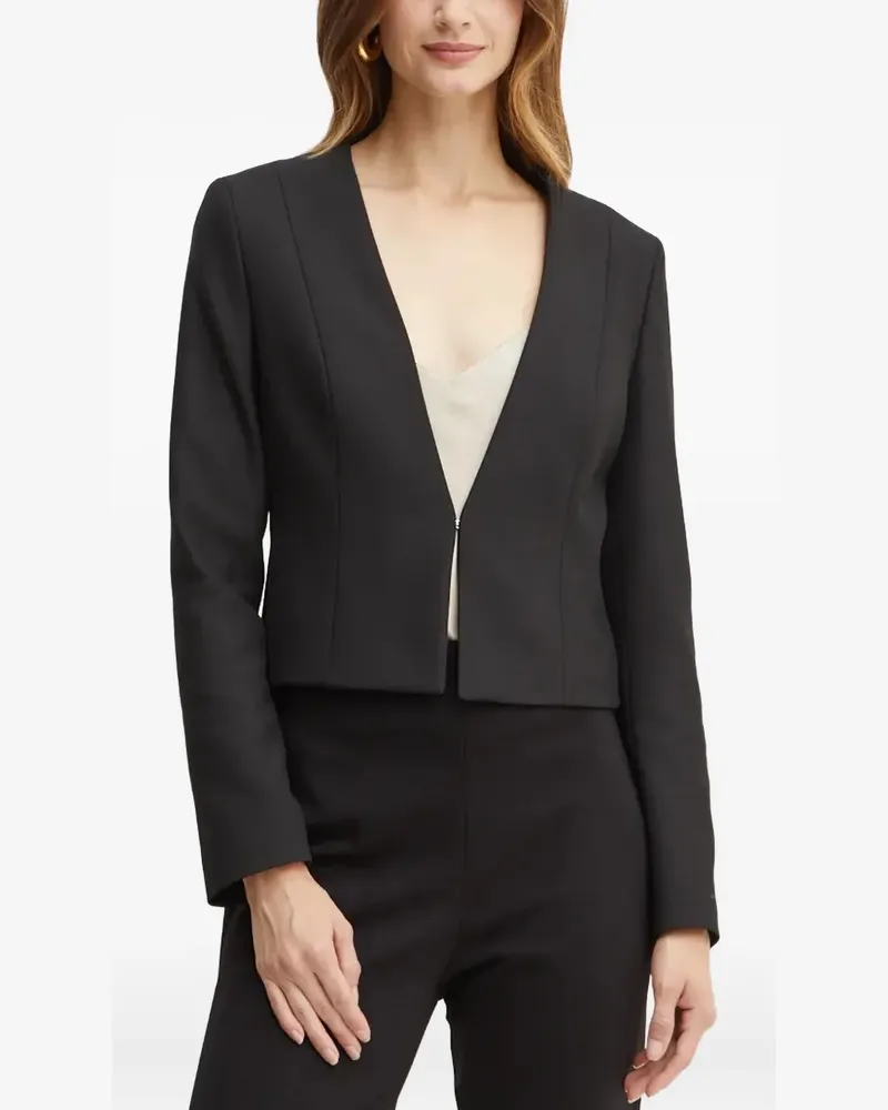 HUGO BOSS Jamaisa Jacke mit V-Ausschnitt - Schwarz Schwarz