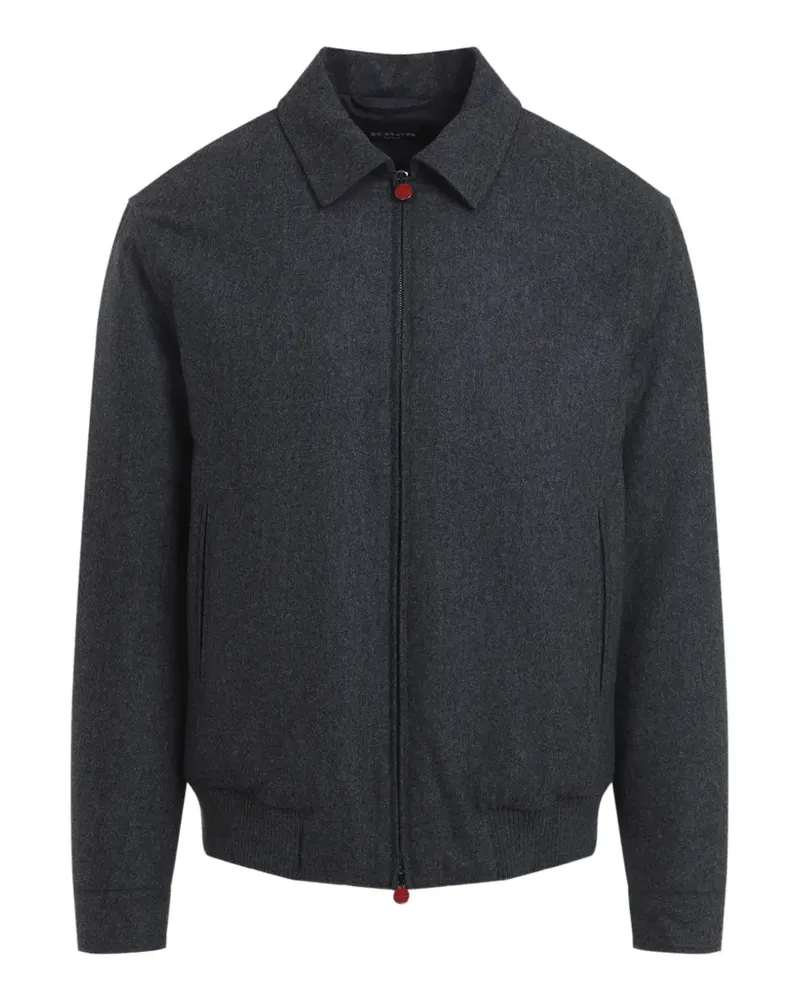 Kiton zip-up wool jacket - Grau Grau