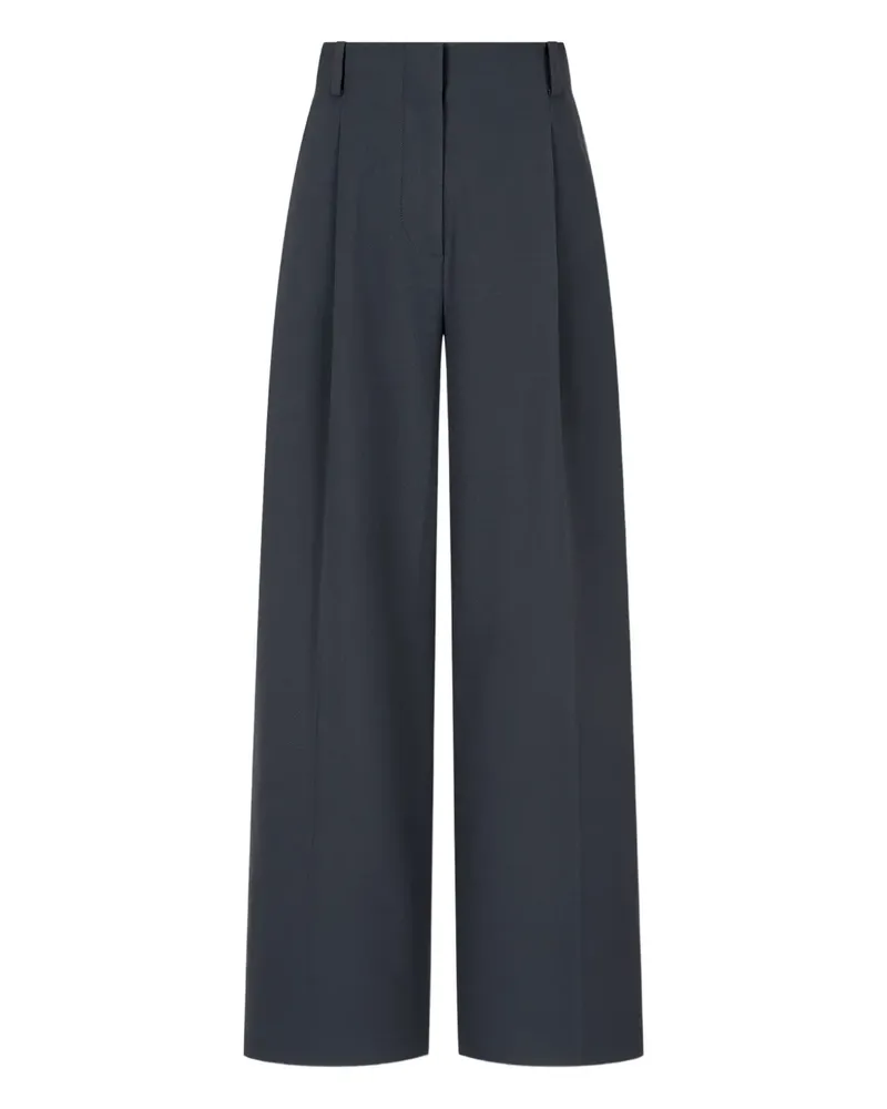 STUDIO TOMBOY Faltenhose mit Fleece-Futter - Grau Grau