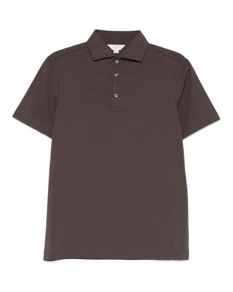 Malo button-up polo shirt - Braun Braun