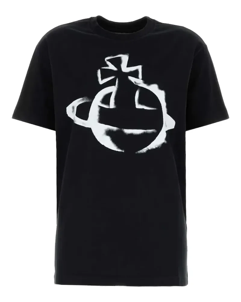 Vivienne Westwood T-Shirt mit Logo - Schwarz Schwarz