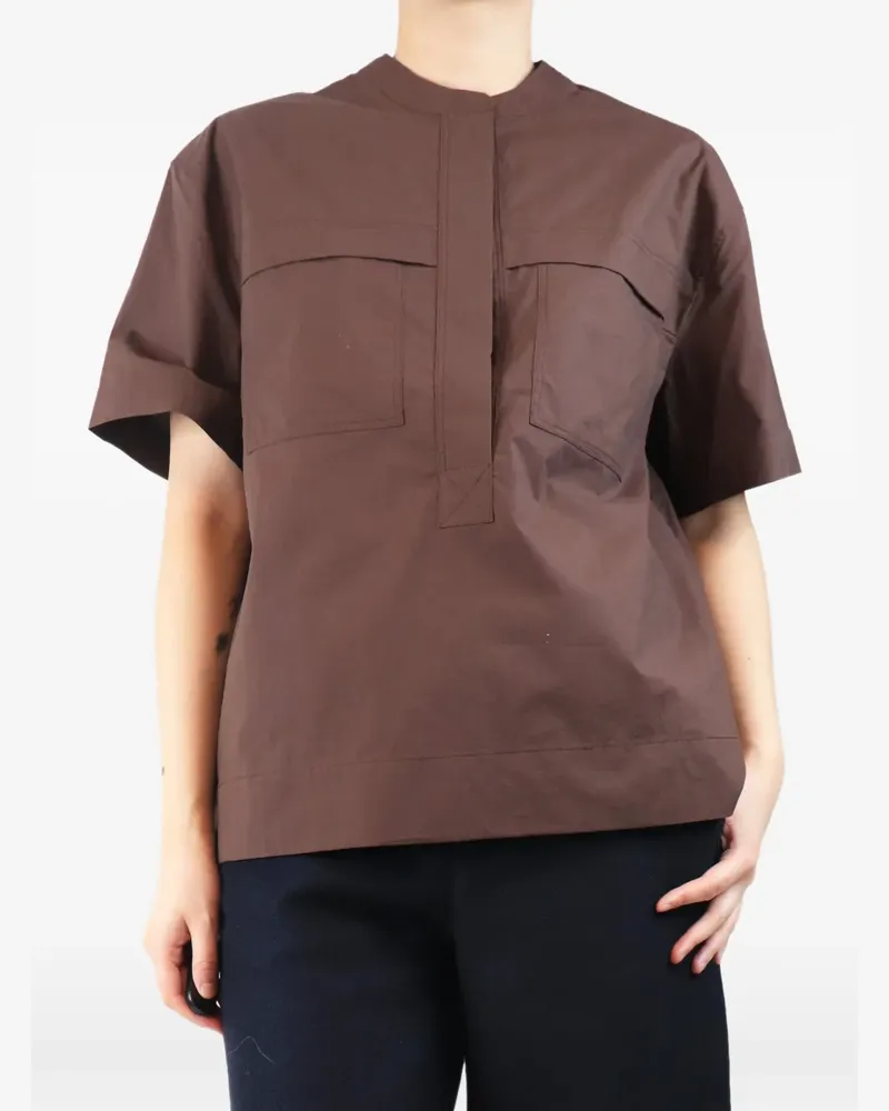 Soeur Tegan chest-pocket shirt - Braun Braun