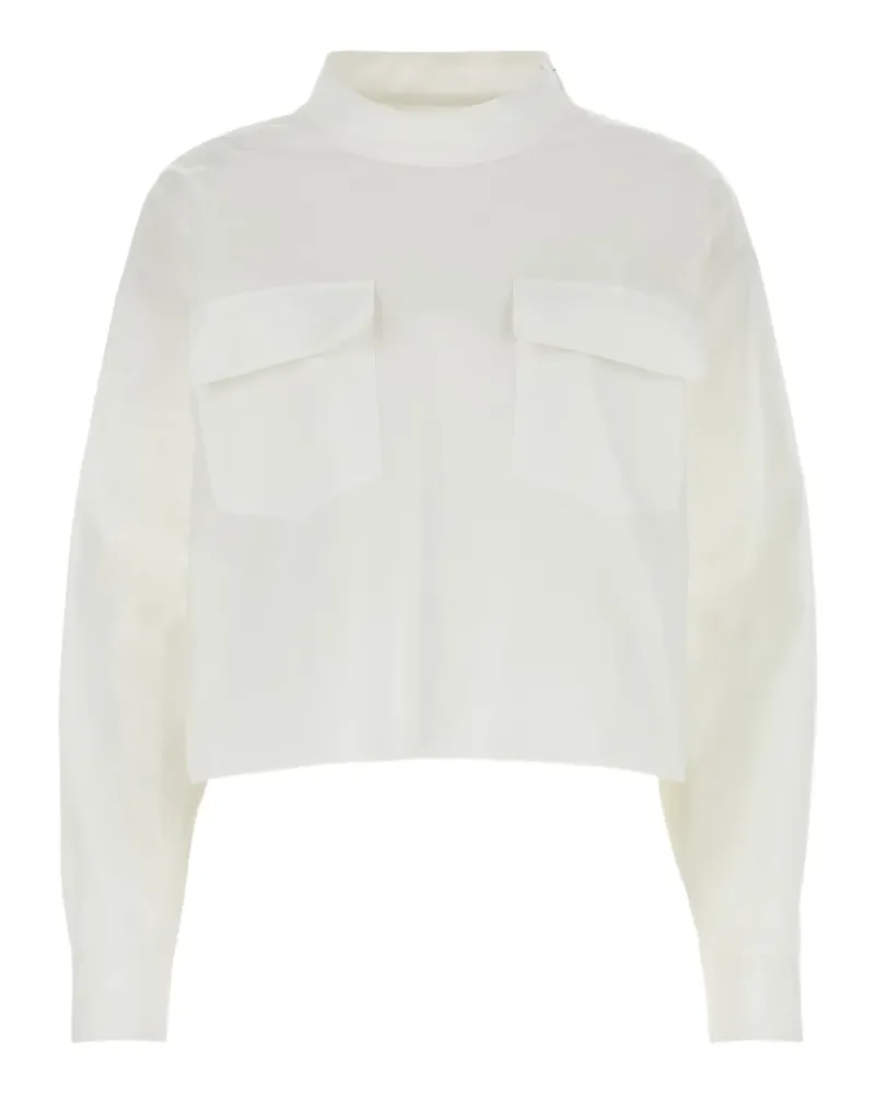 Givenchy Bluse mit Stehkragen - Weiß Weiß