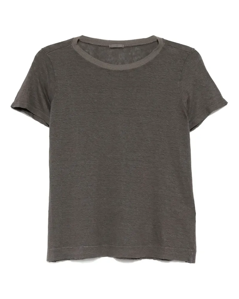 TRANSIT Klassisches T-Shirt - Grau Grau