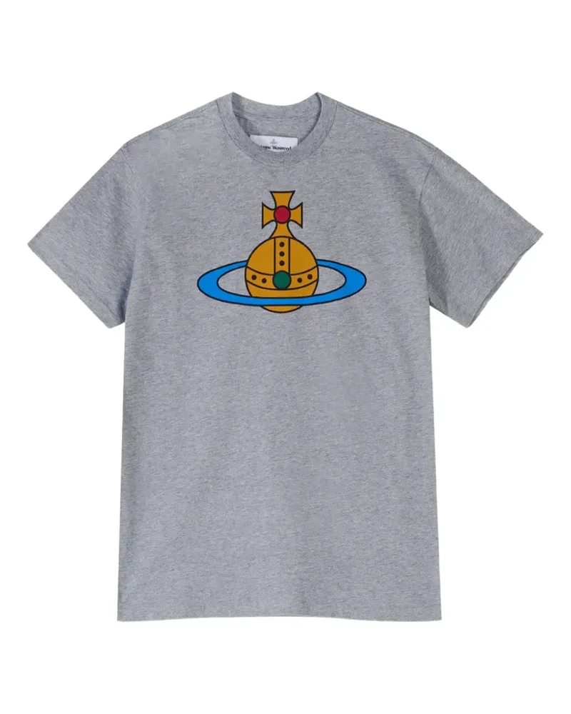 Vivienne Westwood T-Shirt mit Orb-Print - Grau Grau