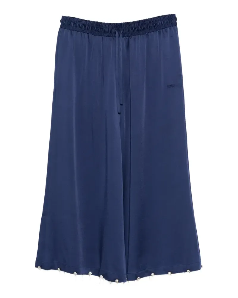 Stella McCartney beaded-trim trousers - Blau Blau