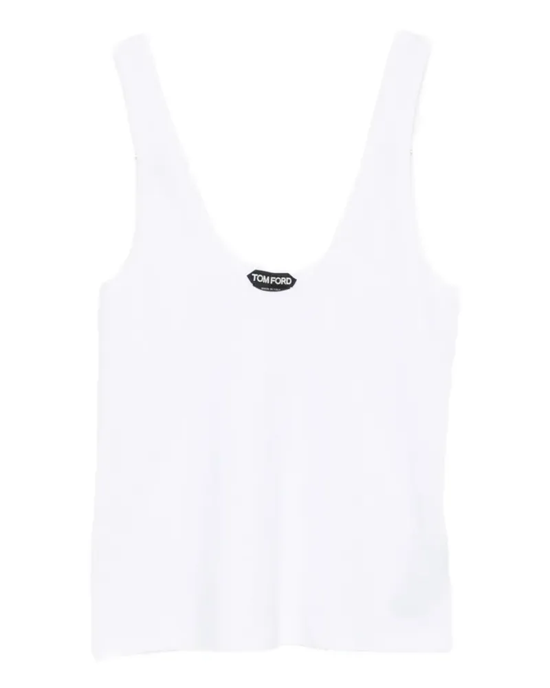 Tom Ford ribbed cotton tank top - Weiß Weiß