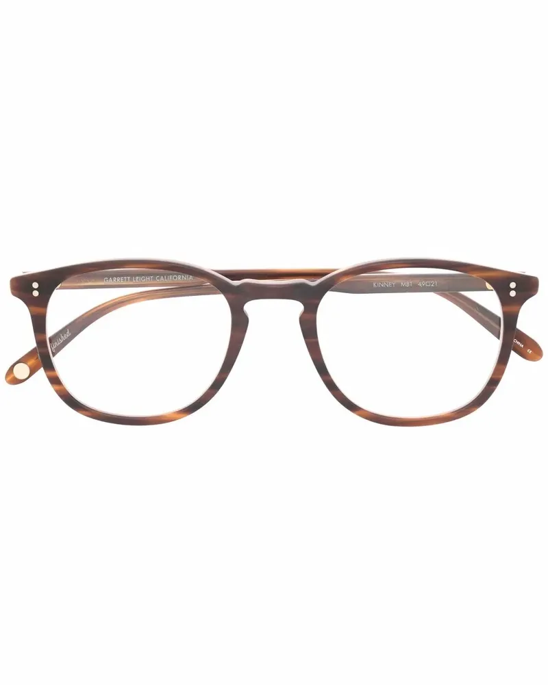 Garrett Leight Runde Kinney Brille - Braun Braun