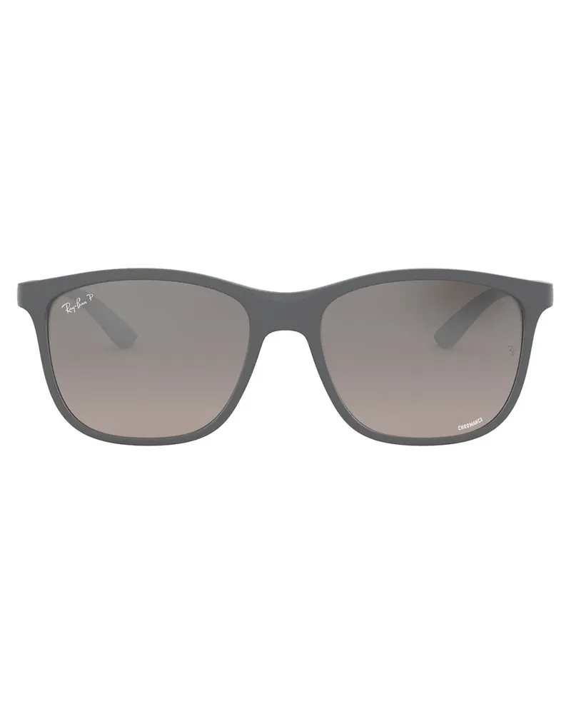 Ray Ban Eckige Chromance Sonnenbrille - Grau Grau
