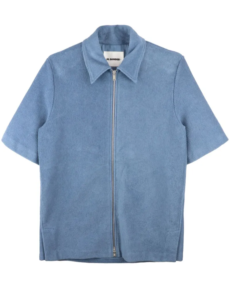 Jil Sander Hemd mit Reißverschluss - Blau Blau