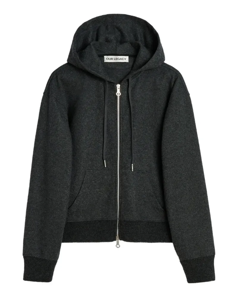 Our Legacy Kapuzenjacke mit Reißverschluss - Grau Grau