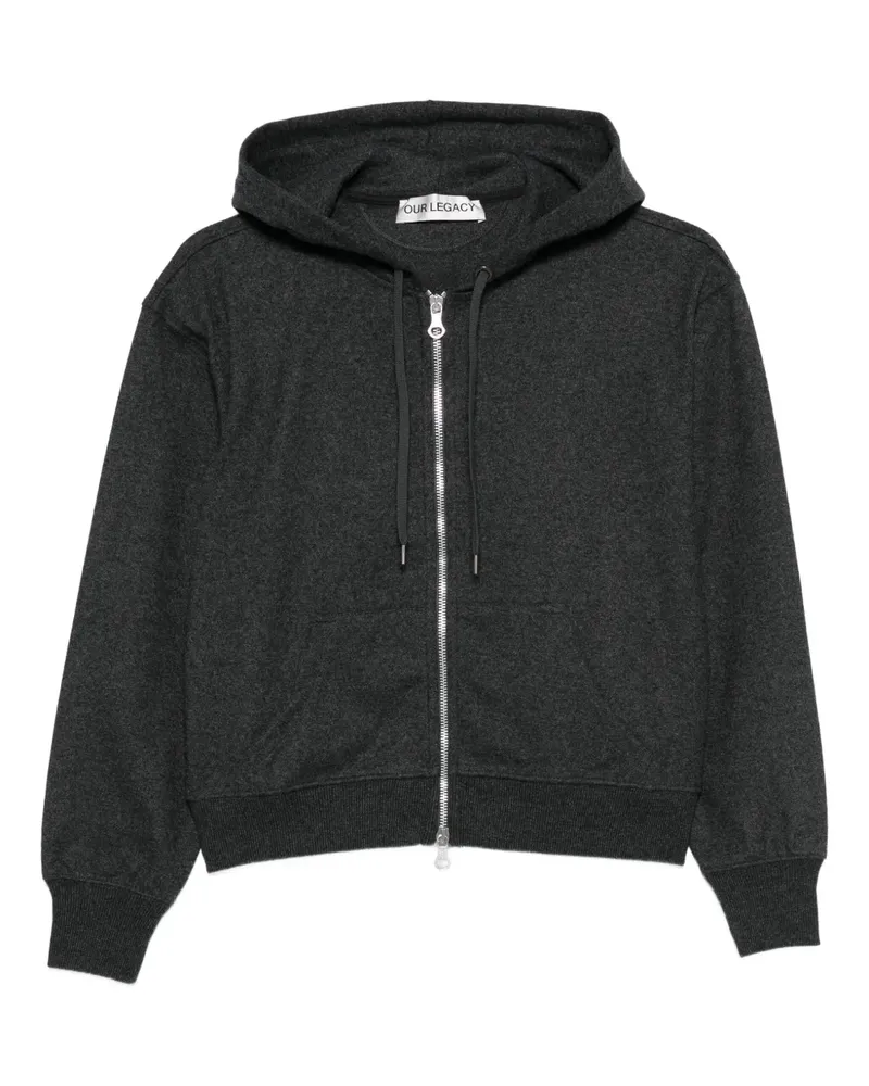 Our Legacy Kapuzenjacke mit Reißverschluss - Grau Grau