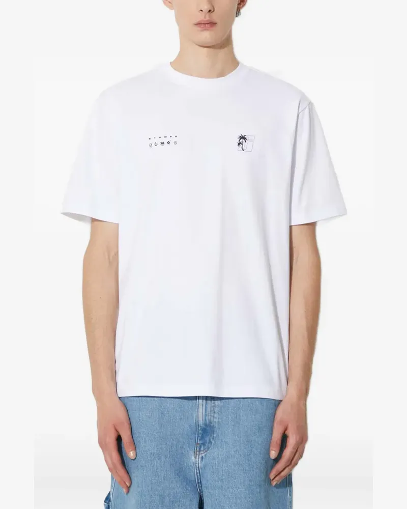 Stampd T-Shirt mit Palmen-Print - Weiß Weiß