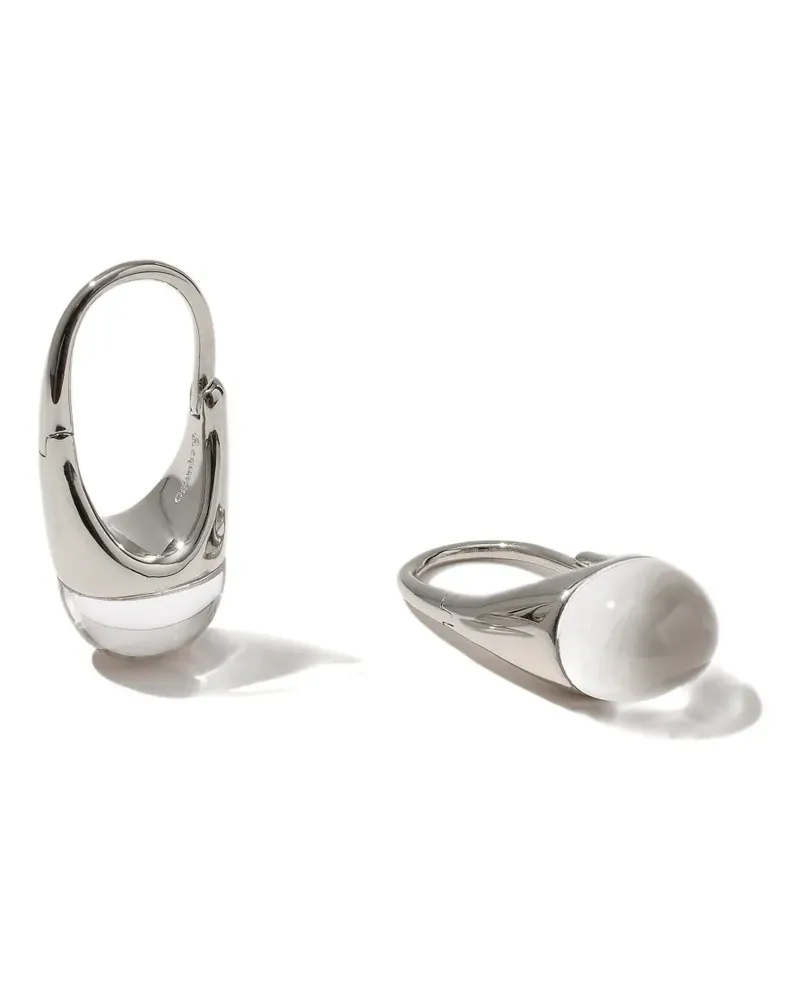 OTIUMBERG Roscida Ohrringe mit Quarz - Silber Silber