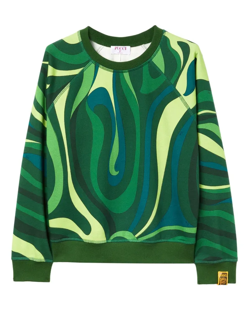 Emilio Pucci Sweatshirt mit Marmo-Print - Grün Grün