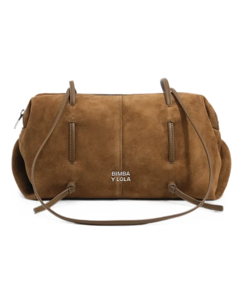 BIMBA Y LOLA Lolita Tasche aus Wildleder - Braun Braun