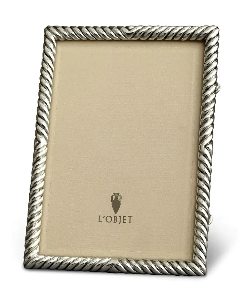 L’OBJET Deco Twist Bilderrahmen (20cm x 25cm) - Silber Silber