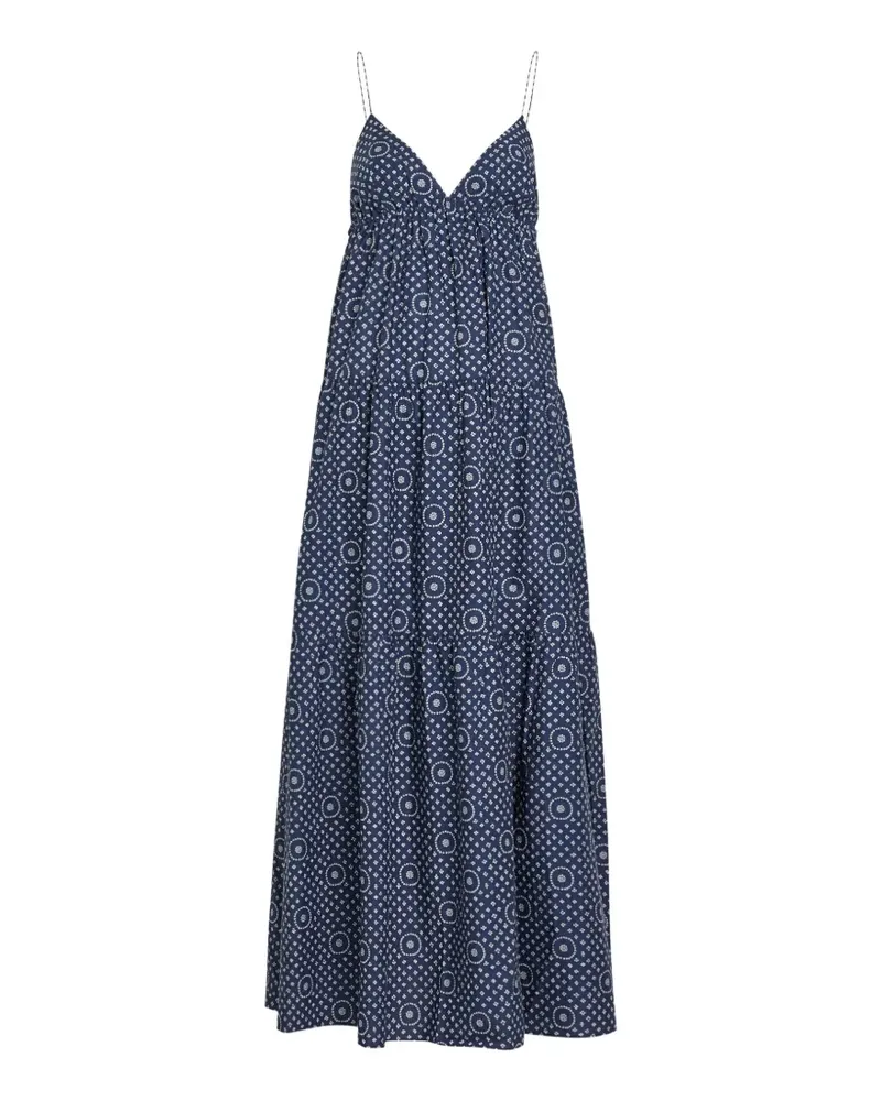 Matteau Midikleid mit geometrischem Print - Blau Blau
