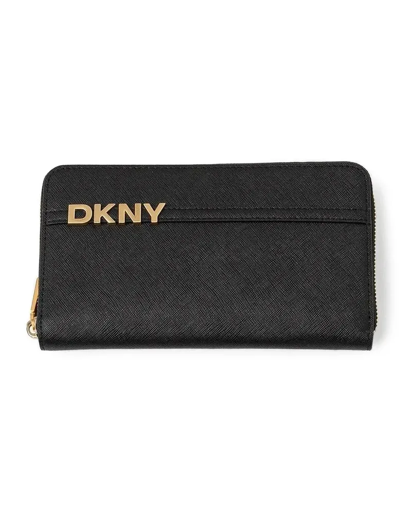 DKNY Portemonnaie mit Logo-Schild - Schwarz Schwarz