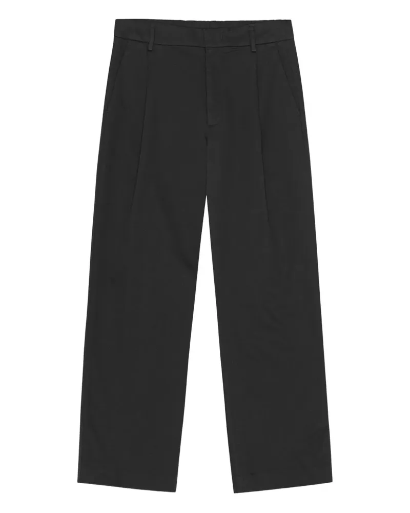 NN 07 Plissierte Hose - Schwarz Schwarz