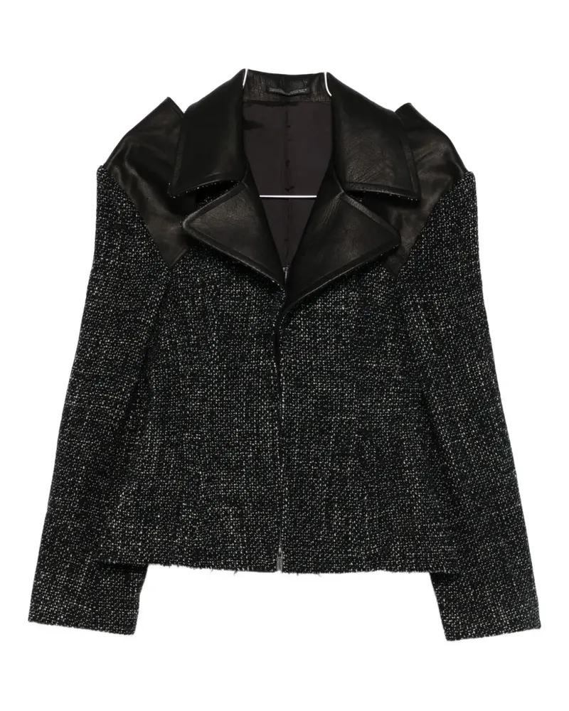 Yohji Yamamoto panelled jacket - Schwarz Schwarz