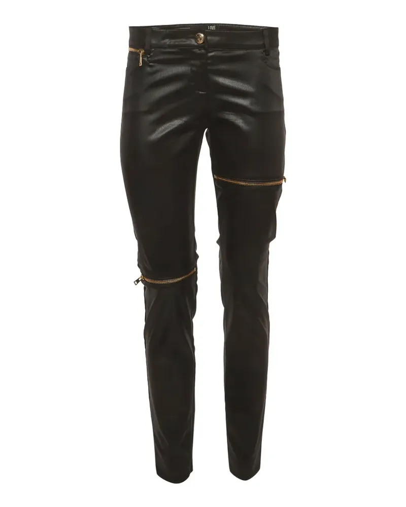 Moschino Schmale Hose - Schwarz Schwarz