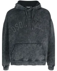 Dsquared2 Hoodie mit Logo-Print Grau