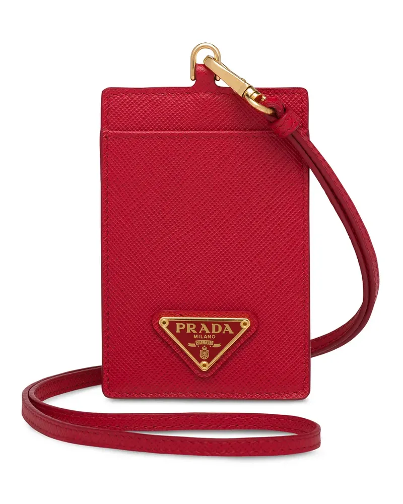Prada Mini-Tasche mit Logo-Schild - Rot Rot
