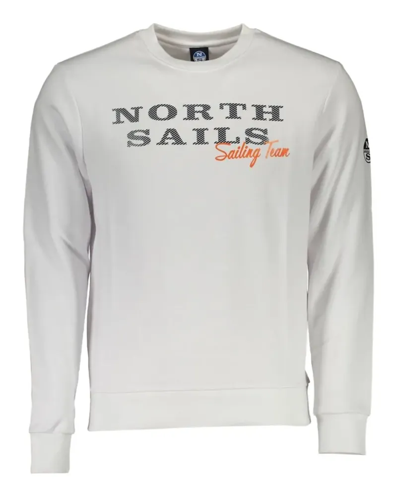 North Sails logo-print crew-neck sweatshirt - Weiß Weiß