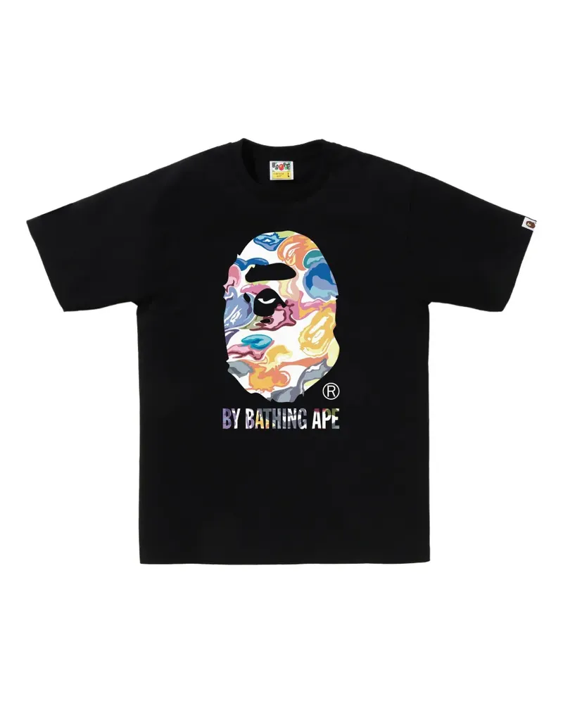 BAPE T-Shirt mit grafischem Print - Schwarz Schwarz