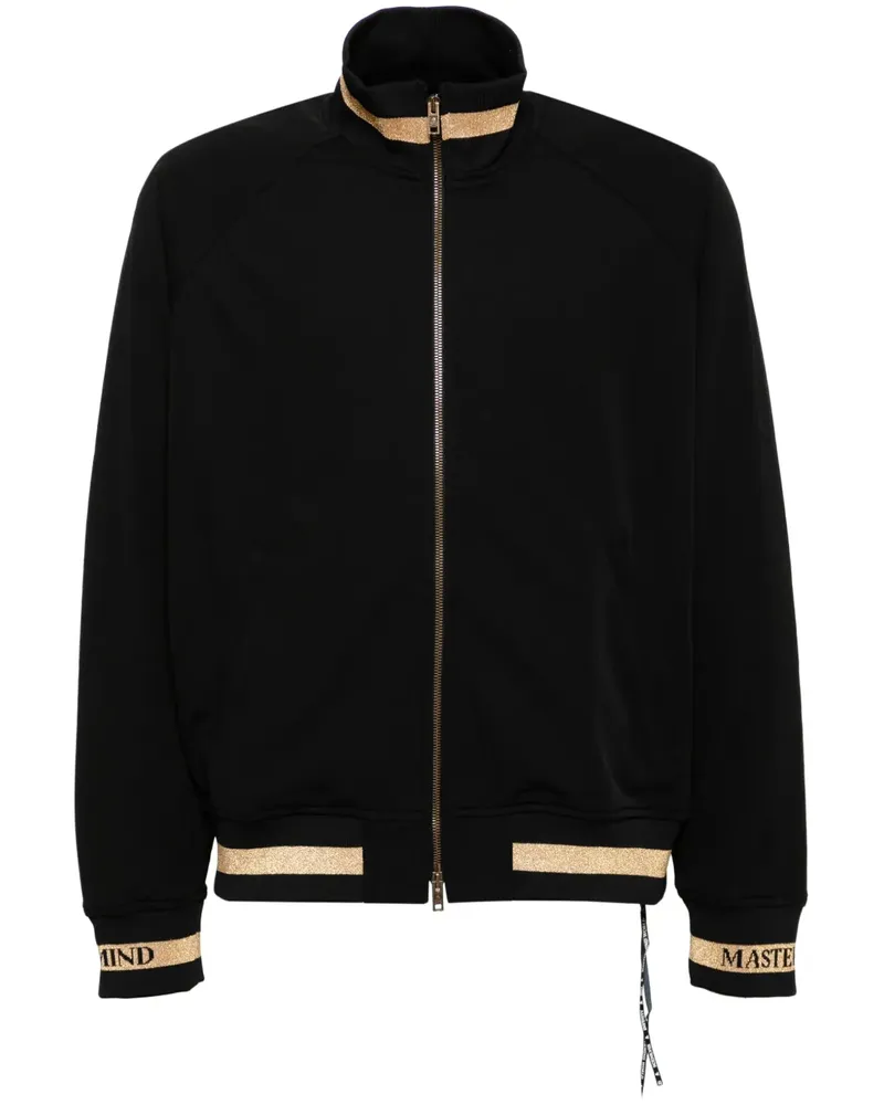 Mastermind World Gestreifte Sportjacke - Schwarz Schwarz