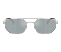 Sonnenbrille mit Logo - Silber