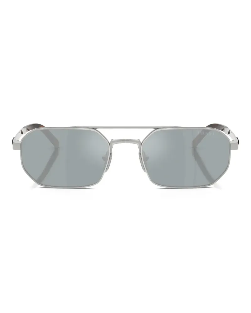 Prada logo-detail sunglasses - Silber Silber