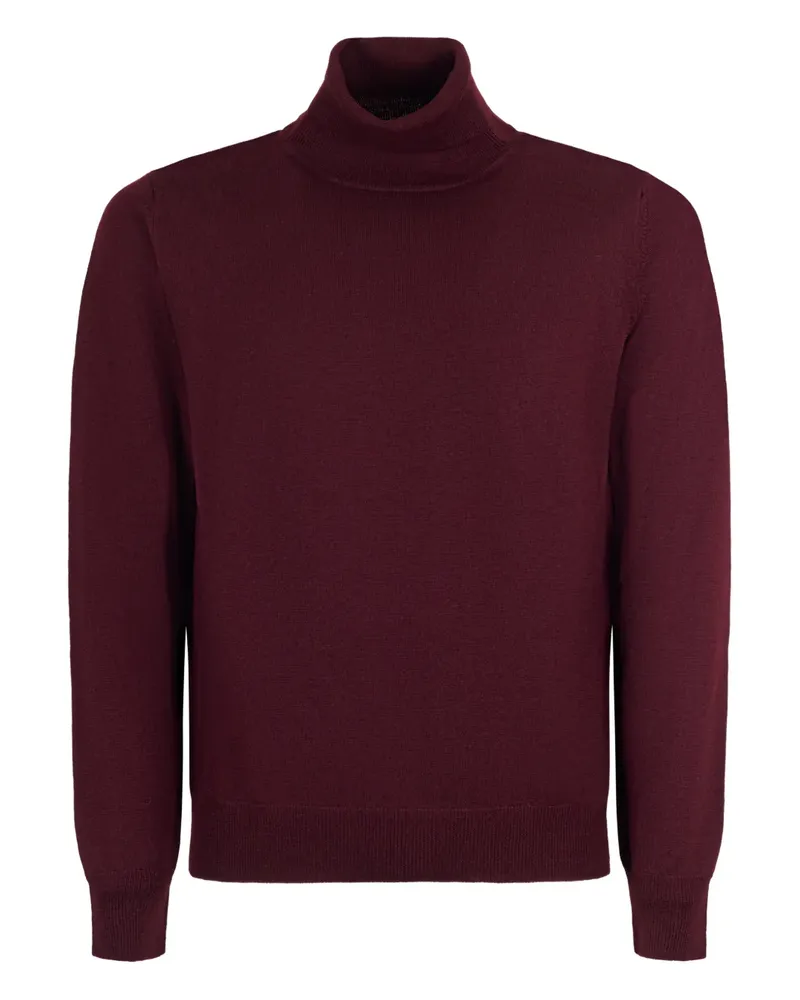Tagliatore Miles Rollkragenpullover - Rot Rot